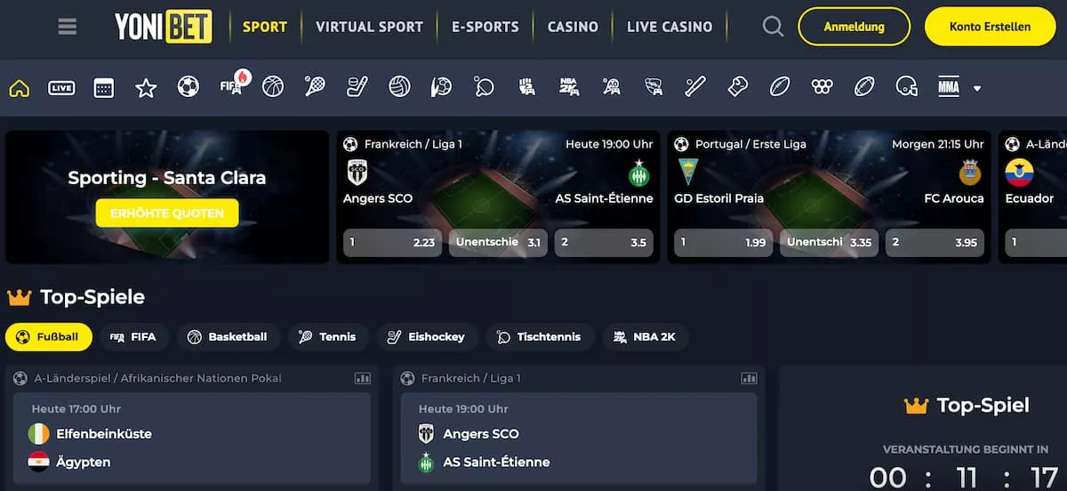 Yonibet Sportwetten